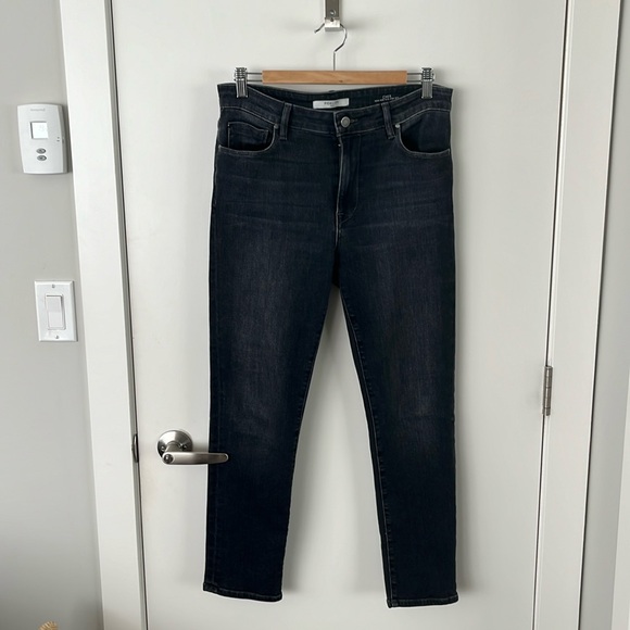 Fidelity Denim Cher High Rise Slim Straight Jean - Size 28, Grey/Washed Black - Picture 3 of 6